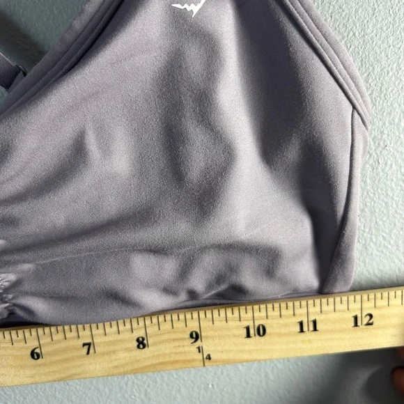 Gymshark Ruched Training Sports Bra Bundle Purple Pink 2 Pack Adjustable Straps - Picture 4 of 7